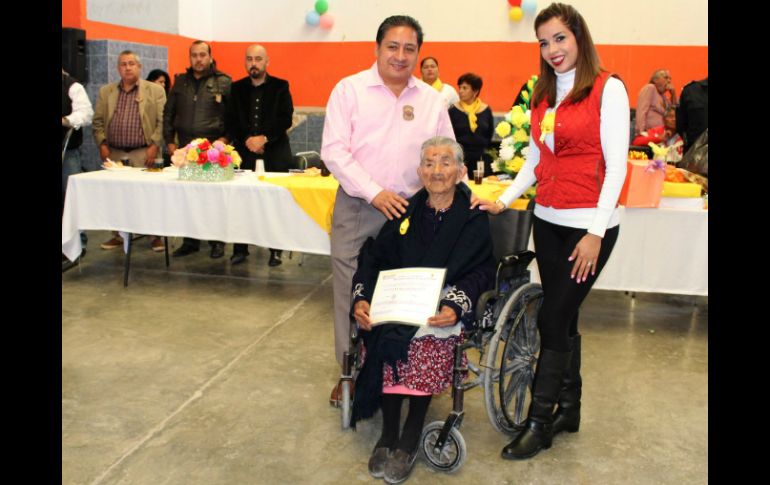 Severiana Aguilar Salazar es reconocida por el INAPAM como la más longeva de San Luis Potosí. TWITTER / @AytoSoledad