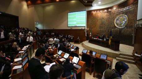 Durante la sesión ordinaria del Pleno del Congreso, se anunció la salida de cuatro diputados que se van para contender por un cargo político en las próximas elecciones. EL INFORMADOR/ ARCHIVO