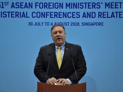 Pompeo realizó el anuncio en una rueda de prensa en el marco de las reuniones de los ministros de la ASEAN. AFP/M. Rasfan
