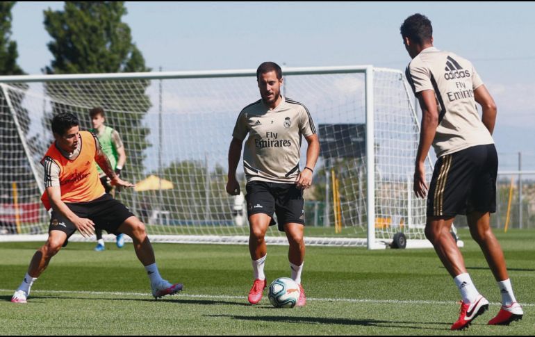SE PONEN A PUNTO. Jugadores del Real Madrid han realizado entrenamientos grupales. @realmadrid