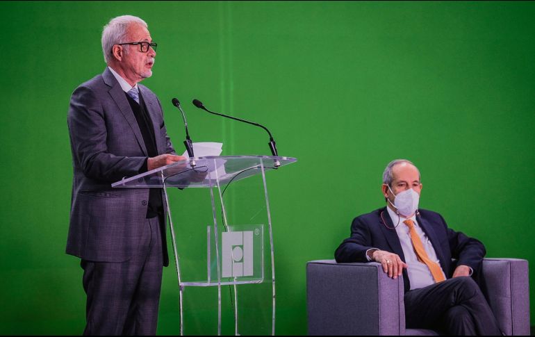 Raúl Padilla López. El presidente de la FIL ofrece su discurso de apertura de la feria. CORTESÍA