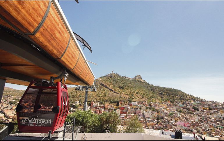 Teleférico a La Bufa. Disfruta de una vista panorámica de la urbe zacatecana desde su moderno teleférico. EL INFORMADOR/F. González