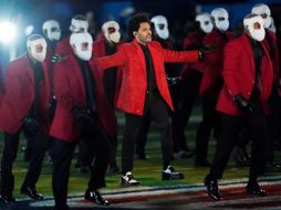 Bautista era el único bailarín mexicano que este domingo vistió con el saco rojo característico de The Weeknd. AP / A. Landis