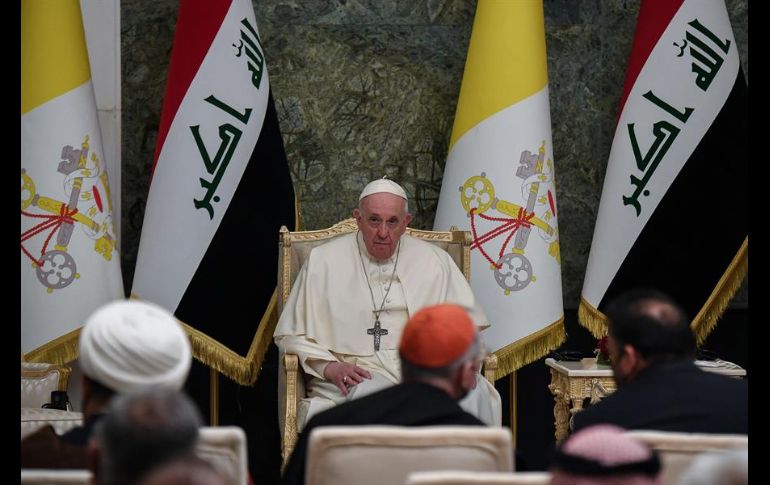 Francisco pidió el compromiso de la comunidad internacional para llevar la paz a Iraq y todo Oriente Medio, 