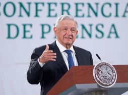 El evento contó con un mensaje grabado previamente por AMLO, en el que invitó a promocionar el turismo en México. EFE/Presidencia de México