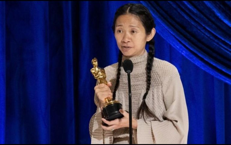Chloe Zhao obtuvo el premio en la categoría de mejor dirección. AMPAS/REUTERS