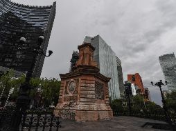 La estatua de Colón fue retirada el 10 de octubre del año pasado del Paseo de la Reforma, dos días antes de una protesta ciudadana que pretendía derribar el monumento. SUN / ARCHIVO