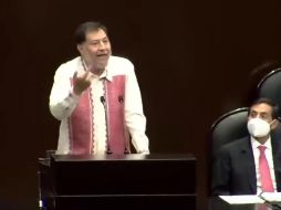 Gerardo Fernández Noroña durante su intervención de este jueves. YOUTUBE/Cámara de Diputados