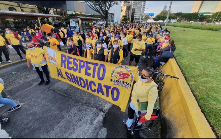 Los integrantes del Sindicato democrático aseguran que el DIF Guadalajara es la únida dependencia en el Estado que no ha recibido incremento salarial. EL INFORMADOR / G. Gallo