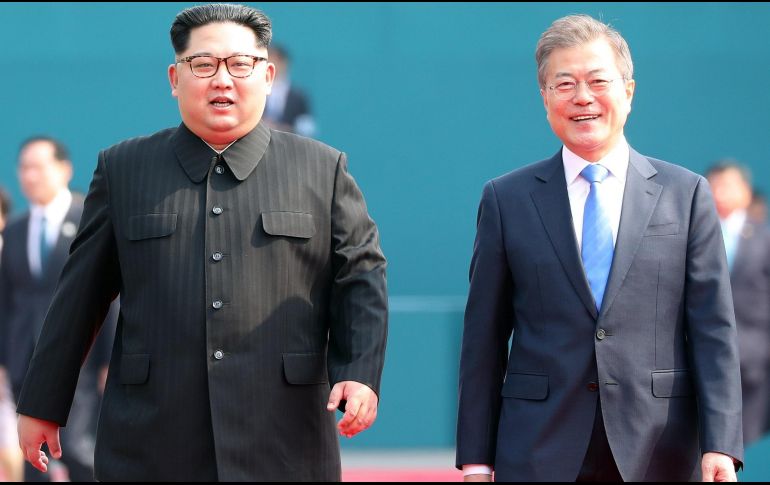 El líder del Norte, Kim Jong-un, y el presidente surcoreano, Moon Jae-in. EFE/ ARCHIVO