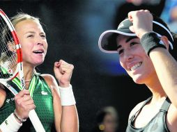 La Gran Final. Kontaveit y Muguruza disputarán la final de esta edición de los WTA Finals. AFP