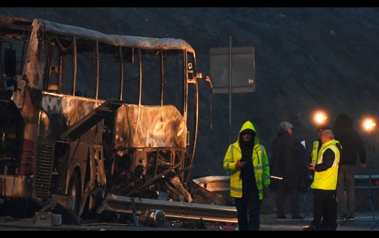 Se trata del accidente de autobús más grave de la historia de Bulgaria, según sus autoridades. EFE / V. DONEV