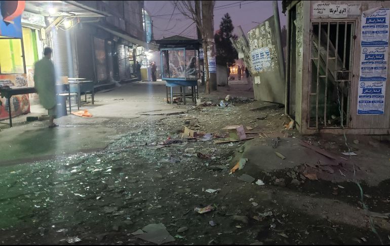 Detalle de una explosión ocurrida en el distrito de Dasht e Barchi, en Kabul. AFP