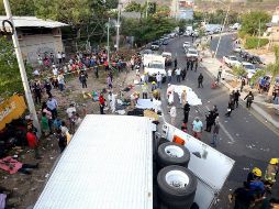 El pasado 9 de diciembre, un tráiler donde viajaban más de 150 migrantes se volcó y provocó la muerte de 56 personas. EFE / ARCHIVO