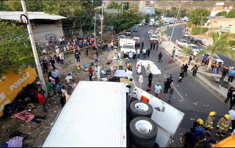 El pasado 9 de diciembre, un tráiler donde viajaban más de 150 migrantes se volcó y provocó la muerte de 56 personas. EFE / ARCHIVO