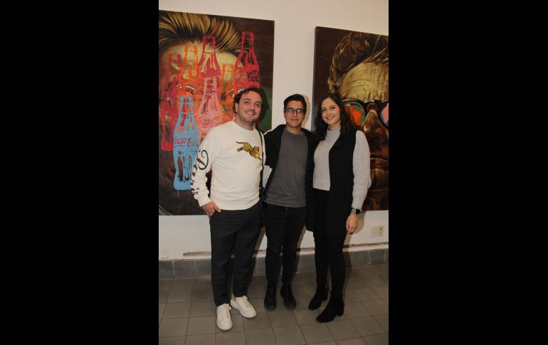 Armando Orozco, Enrique Molina y Giuliana Aceves. GENTE BIEN JALISCO/ESMERALDA ESCAMILLA
