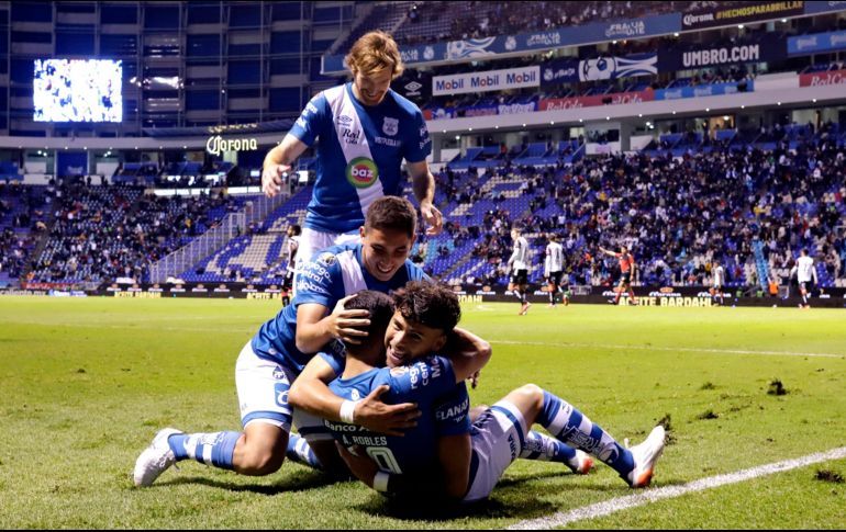 Maximiliano Araújo anotó el segundo gol del Puebla, que en el primer tiempo fallaron dos tiros penales. IMAGO7/M. Novo