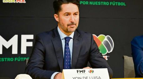 Yon de Luisa. El presidente de la Federación Mexicana de Futbol interrumpió una gira de trabajo en Europa para atender el desafortunado suceso en Querétaro. @FMF
