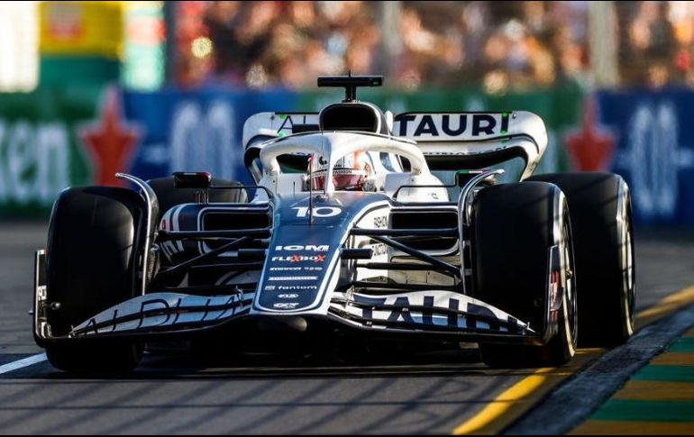 Pierre Gasly en su coche de carreras durante el Gran Premio de Australia este fin de semana. GETTY IMAGES