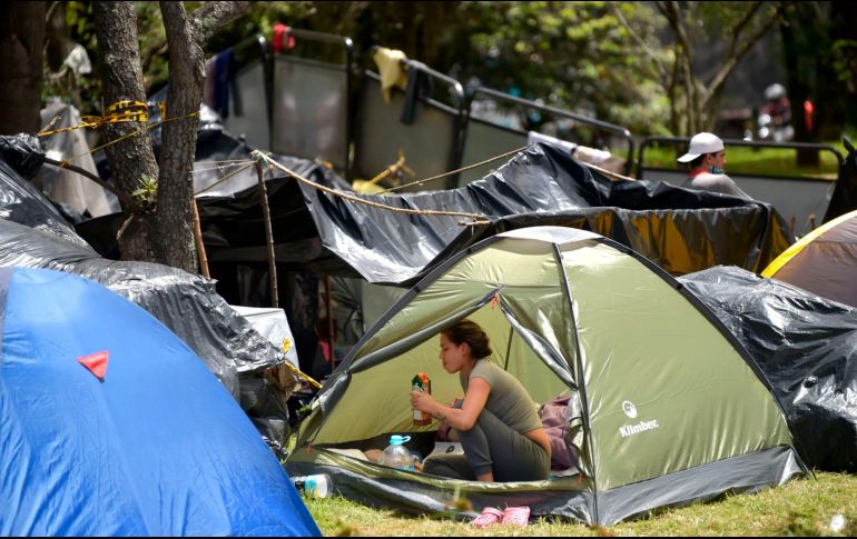 El campamento de migrantes era uno de los muchos que proliferaron en los principales cruces de la frontera entre México y Estados Unidos. AFP / ARCHIVO