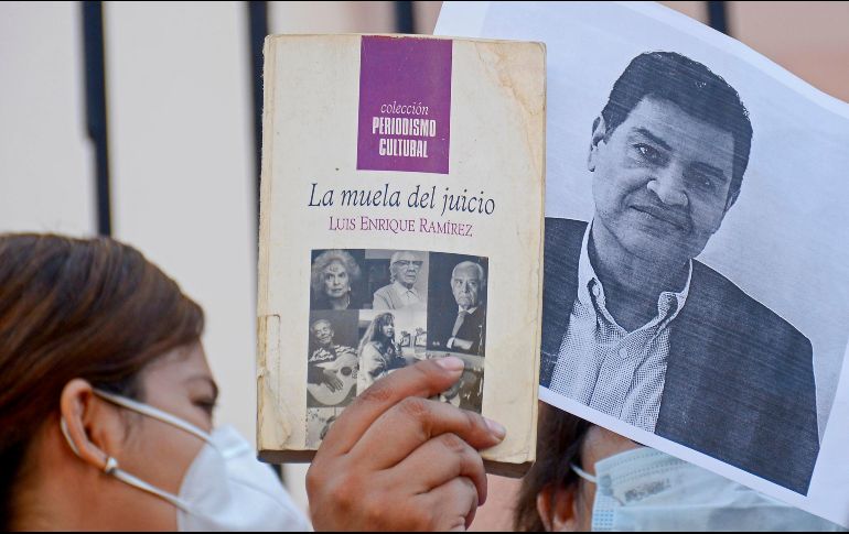 Protesta contra el homicidio de Luis Enrique Ramírez en Culiacán. EFE/J. Cruz