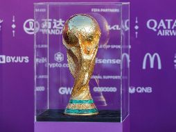 Así luce la Copa del Mundial de Qatar 2022, que se celebrará en ocho estadios del 21 de noviembre al 18 de diciembre. AFP / K. Jaafar