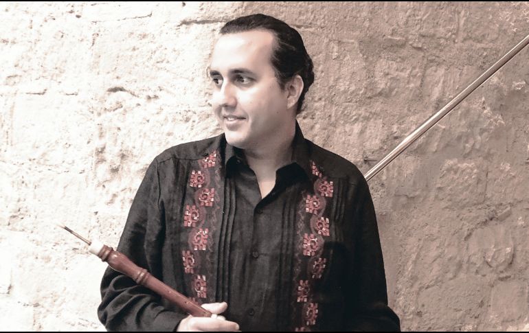 Daniel Ramírez, el intérprete de oboe barroco y quien radica en Barcelona, se dice emocionado de poder disfrutar con el público de este espectáculo. CORTESÍA
