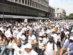 De acuerdo con cifras de la UdeG a la marcha acudieron 103 mil personas, mientras que la cifra de Protección Civil Jalisco fue de 46 mil personas. EL INFORMADOR / A. Camacho