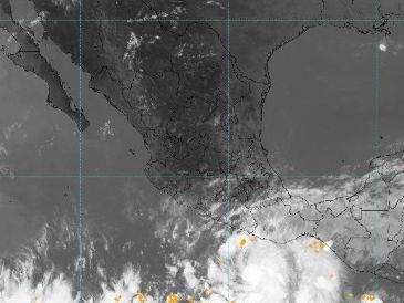 Imagen satelital de la tormenta tropical "Agatha".TWITTER / @Conagua_Clima