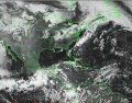 La tormenta tropical "Agatha" presenta vientos máximos de 65 kilómetros por hora. TWITTER/@GermanMSantoyo