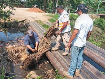 Elementos de Protección Civil estatal implementaron acciones de reducción de riesgos de inundaciones. TWITTER/@pcivilchiapas