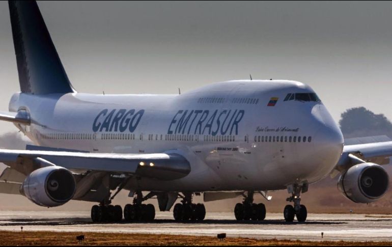 El avión de la aerolínea Emtrasur hizo una parada en Venezuela y posteriormente fue detenido en Argentina; Podría estar vinculado a terrorismo internacional. Foto: Sebastián Borsero