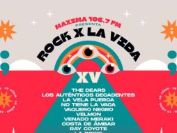 El evento tendrá lugar el próximo 30 de octubre en el Agua Azul. ESPECIAL/Rock X la vida