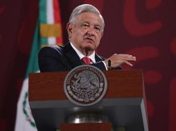 López Obrador declara que respeta al canciller Ebrard; a Claudia Sheinbaum, jefa de Gobierno de la Ciudad de México; y a Adán Augusto López, secretario de Gobernación. SUN / G. Espinosa