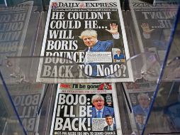 Medios de comunicación especulan sobre el regreso del anterior primer ministro Boris Johnson. EFE