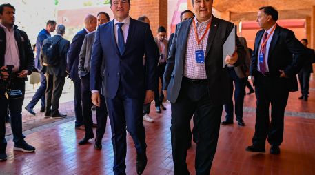 Samuel García, gobernador de Nuevo León y Francisco Xavier Orendáin De Obeso Coordinador General Estratégico de Crecimiento y Desarrollo Económico. ESPECIAL
