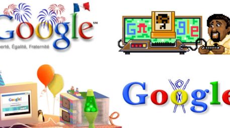 Un ejemplo de los variados doodles de Google. ESPECIAL/ Google