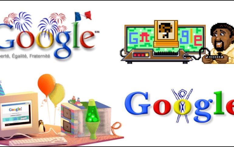 Un ejemplo de los variados doodles de Google. ESPECIAL/ Google