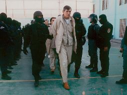 Félix Gallardo, miembro del Cártel de Guadalajara, en la prisión de La Palma en Almoloya de Juárez. AFP