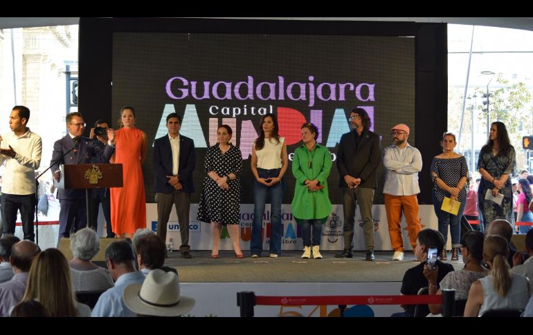 Durante el evento de clausura del programa de Guadalajara, Capital Mundial del Libro, Pablo Lemus se comprometió a continuar con los proyectos desarrollados. EL INFORMADOR/A. Navarro