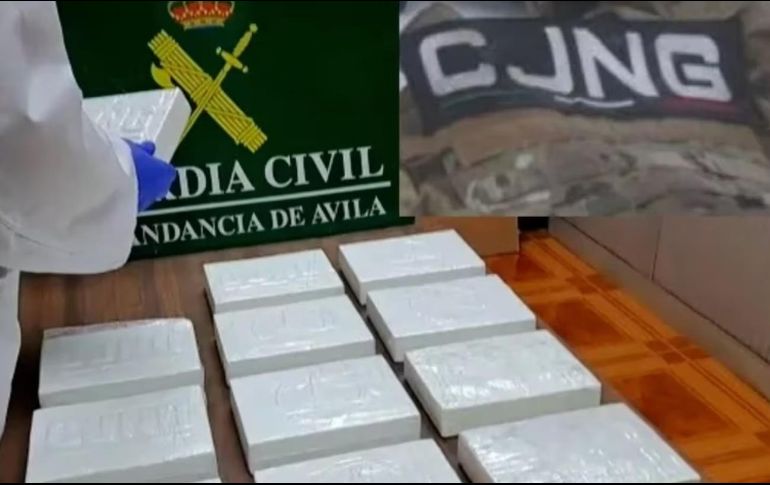 Fueron asegurados 12 paquetes de un kilo cada uno de cocaína 'pura'. ESPECIAL