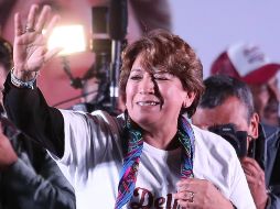 Delfina Gómez adelanta en el PREP por la gubernatura del Estado de México. SUN / V. Rosas
