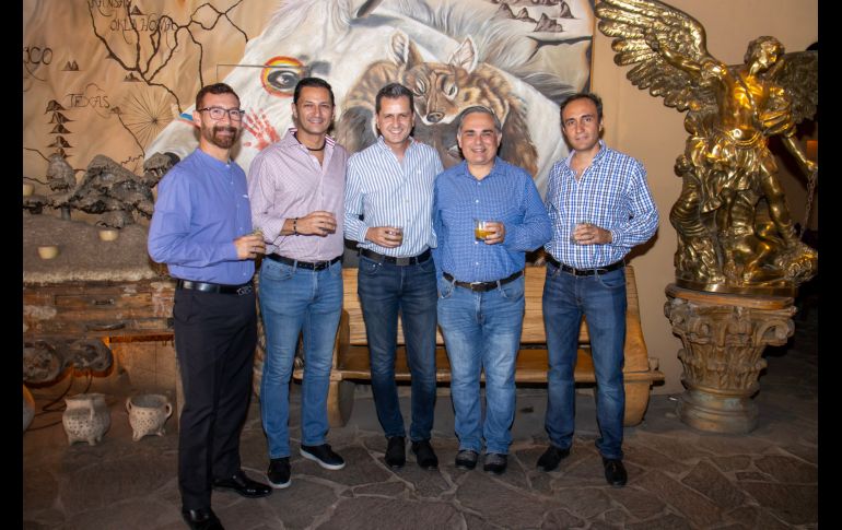 Gabriel oceguera, Eduardo Minakata, Guillermo Escamilla, Octavio López y Francisco Mojica. GENTE BIEN JALISCO/ Christian Pérez