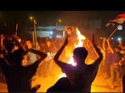 Las protestas escalaron en medio de la tensión diplomática entre Iraq y Suecia por la quema de ejemplares del Corán. EFE/Captura de video