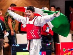 Cortés se proclamói bicampeón del Campeonato Mundial de Cadetes que organiza el World Taekwondo. ESPECIAL/Code Jalisco