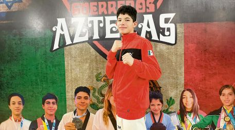 “Kato” Cortés Labastida entrena con su familia, la cual es apasionada del taekwondo. EL INFORMADOR/A. García