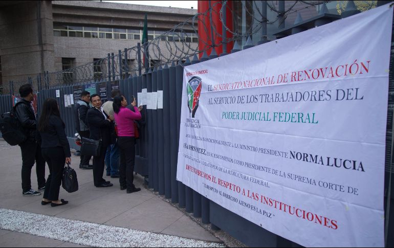 En octubre, los trabajadores del Poder Judicial de la Federación se irán a paro nacional de labores. SUN / ARCHIVO