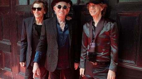 Ronnie Wood, Keith Richard y Mick Jagger, miembros de The Rolling Stones. CORTESÍA