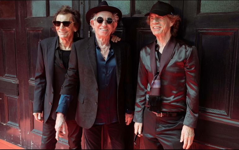 Ronnie Wood, Keith Richard y Mick Jagger, miembros de The Rolling Stones. CORTESÍA