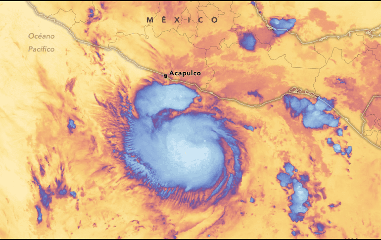 Según la NOAA, sólo otra tormenta registrada, el huracán Patricia en 2015, superó la rápida intensificación de 